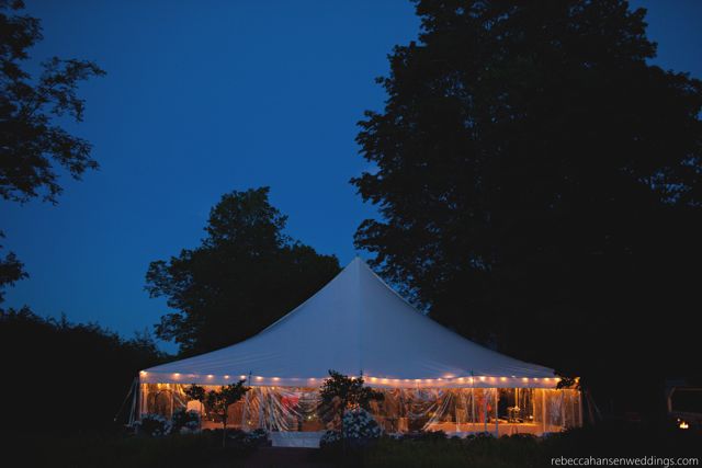 Gilmanton NH wedding tent rental