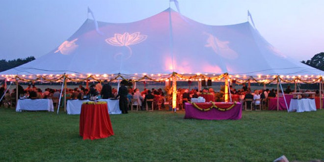 Gono lighting for rental tents