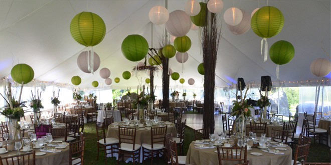 Paper Lantern Lights for Wedding Tents