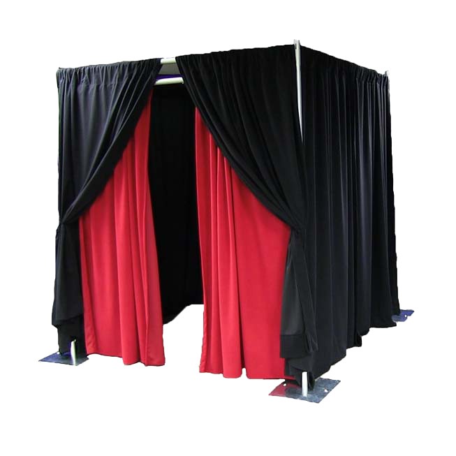 Pipe and Drape Privacy Booth