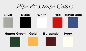 Pipe & Drape Colors
