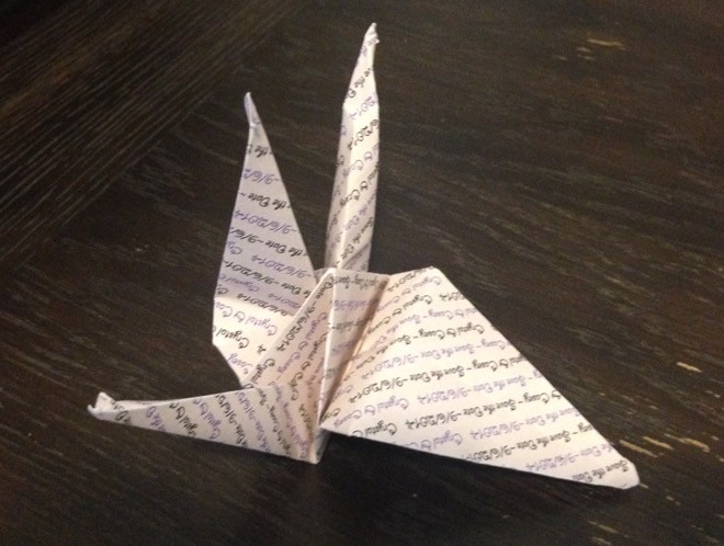 Origami Save the Date idea