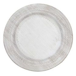 13-inch White Lace Charger for Rent