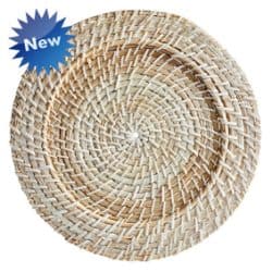 13-inch light rattan charger