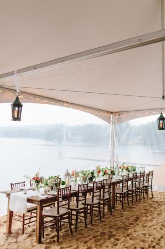 Interior View High Peak Frame Tent for Rent