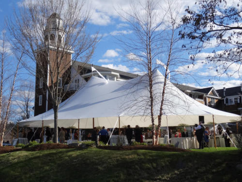 Sailcloth tent at Church Landing