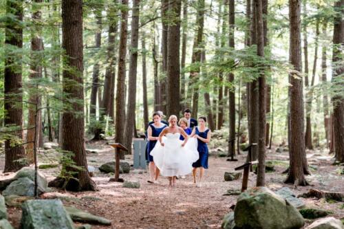 Making her way to the ceremony site