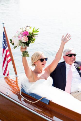Boating across Squam Lake