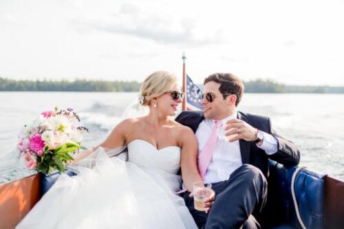 Enroute to their reception in Sandwich