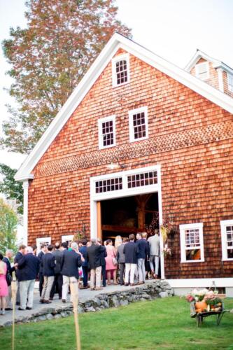 Barn reception at McIlvain Estate (private family home) 