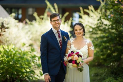 Beautiful gardens provide a stunning backdrop for photos