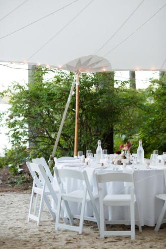 Beautiful sailcloth tent elements