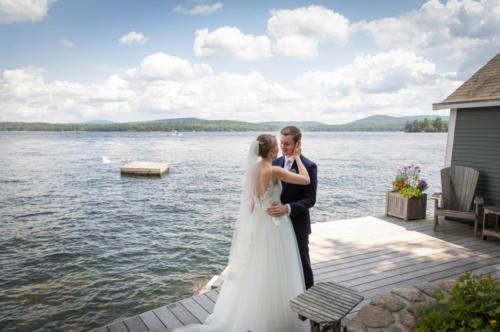 Beautiful couple on shores of Lake Sunapee