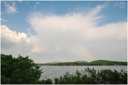 Rainbow appeared before the first dance